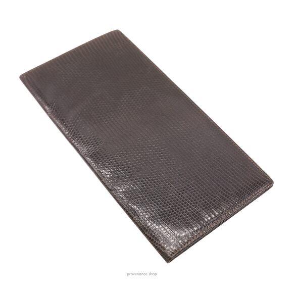 🔴 Gucci Long Wallet - Brown Lizard Leather - Picture 3 of 6